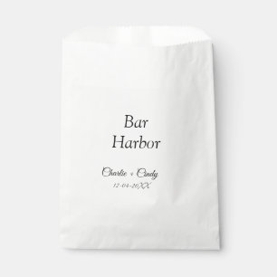 Sachets En Papier Bar Harbour bachelorée fête d'honneur mariage a