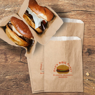 Sachets En Papier Barbecue Burger Party Jardin BBQ Favoriser le sac