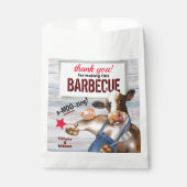 Sachets En Papier Barbecue Fête de Grillades Vache Grillant des Crev (Devant)
