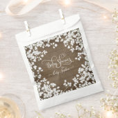 Sachets En Papier Barne Rustique Bois Blanc Boho Baby shower Floral (Coupé)
