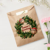 Sachets En Papier Baseball Casquette père Noël personnalisable (Scellé)