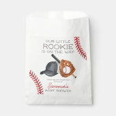 Sachets En Papier Baseball Little Rookie Home Run Baby shower (Devant)