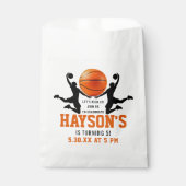 Sachets En Papier Basket orange Boy 5E fête d'anniversaire (Devant)