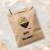 Sachets En Papier Bat halloween (Coupé)