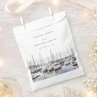 Sachets En Papier Bateaux côtiers en boue à Harbour Mariage