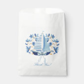 Sachets En Papier Bateaux et proues bleus (Devant)