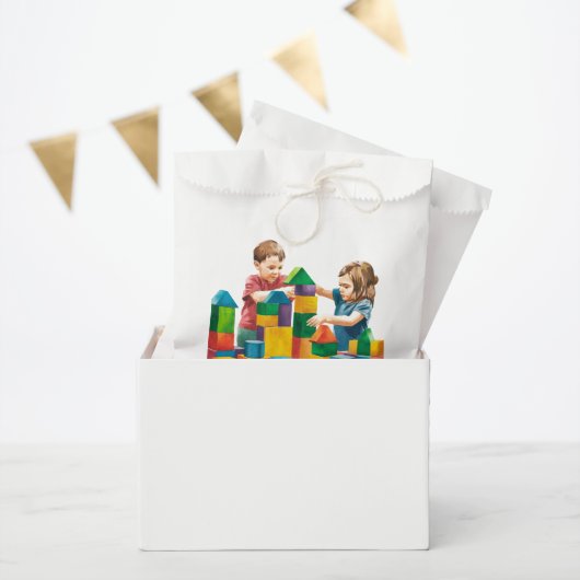 Sachets En Papier Bâtiments à l'Anniversaire Bash (Fête)