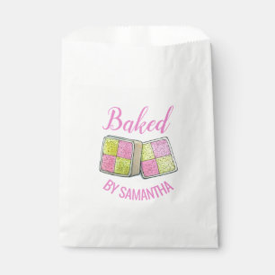 Sachets En Papier Battenberg Marzipan Gâteau Braisé Par