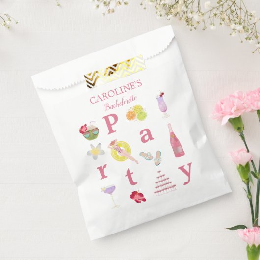 Sachets En Papier Beach Bachelorette Fête des mariées  Affiche de bi (Scellé)