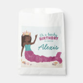 Sachets En Papier Beachday Mermaid Ballotin rose Turquoise (Devant)