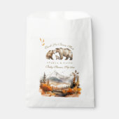 Sachets En Papier Bear Adventure Fall Mountain Neutral Baby shower (Devant)