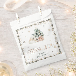 Sachets En Papier Bear polaire mignonne Baby shower moderne Favorise