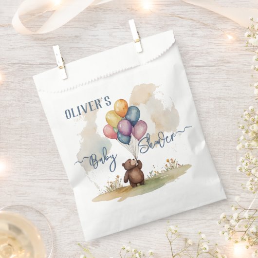 Sachets En Papier Bear Themed Gender Neutral Baby Shower (Coupé)