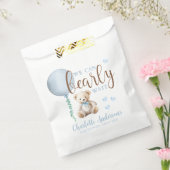 Sachets En Papier Bearly Wait Blue Teddy Bear Baby shower Favoriser  (Scellé)