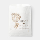 Sachets En Papier Bearly Wait Brown Bear Balloon Baby shower (Devant)