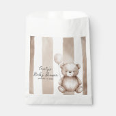Sachets En Papier Bearly Wait Neutral Teddy Baby Shower (Devant)