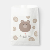 Sachets En Papier Beary Cute Brown Teddy Bear Cub Baby shower garçon (Devant)