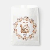 Sachets En Papier Béary d'automne 1er anniversaire Favoriser les sac (Devant)