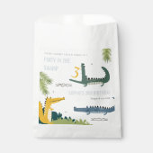 Sachets En Papier Beau Alligator Chompe N'importe quel Anniversaire  (Devant)