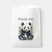 Sachets En Papier Beau Aquarelle Panda Bear Merci (Devant)