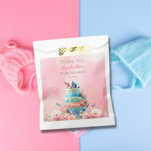 Sachets En Papier Beau Baby shower des jumeaux Papillons