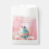 Sachets En Papier Beau Baby shower des jumeaux Papillons (Devant)
