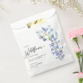 Sachets En Papier Beau Baby shower Fleur sauvage bleu (Scellé)