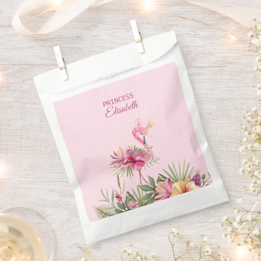 Sachets En Papier Beau Flamant rose (Coupé)