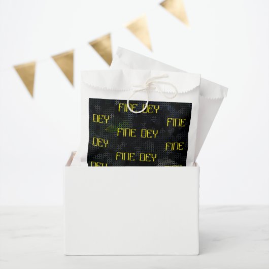 SACHETS EN PAPIER BEAU_GIFT_BLACK_YELLOWE (Fête)