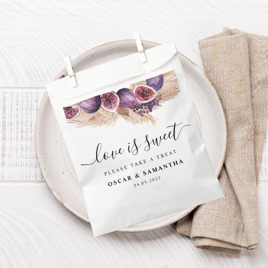 Sachets En Papier Beauté tendance violet Figs & Pampas