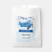 Sachets En Papier Bébé à bord ! Baby shower d'avion (Devant)