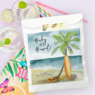 Sachets En Papier Bébé à bord du Baby shower
