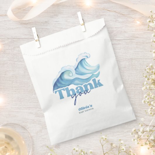 Sachets En Papier Bébé à bord Merci Baby shower (Coupé)