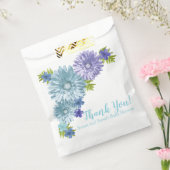 Sachets En Papier Bébé Bleu En Fleur Brunch Douche (Scellé)