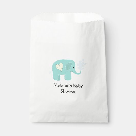 Sachets En Papier Bébé éléphant Shower (Devant)