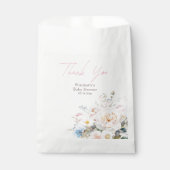 Sachets En Papier Bébé En Fleur Baby shower rose Floral (Devant)