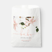 Sachets En Papier Bébé en Fleur blanc rose lys (Devant)