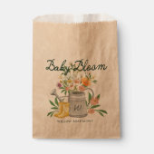 Sachets En Papier Bébé en Fleur Jardin Floral Pluie Baby shower Bott (Devant)