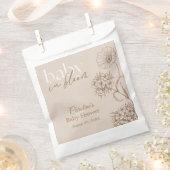 Sachets En Papier Bébé en fleurs (Coupé)