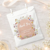 Sachets En Papier Bébé en fleurs Fleur sauvage Mauve rose (Coupé)