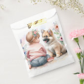 Sachets En Papier Bébé fille et Baby shower rose chiot (Scellé)