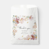 Sachets En Papier bébé fleur sauvage en fleur baby shower serviettes (Devant)