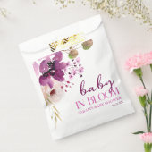 Sachets En Papier Bébé Floral Violet Violet En Baby shower Fleur (Scellé)
