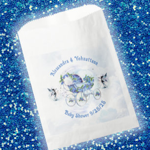 Sachets En Papier Bébé Garçon Douche Bassin Blueberry