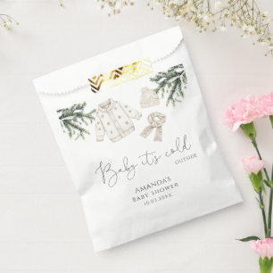 Sachets En Papier Bébé Il fait froid à l'extérieur du Baby shower