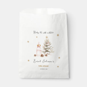 Sachets En Papier Bébé il fait froid à l'extérieur du Baby shower d'