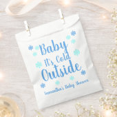 Sachets En Papier Bébé Il fait froid dehors (Coupé)