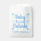 Sachets En Papier Bébé Il fait froid dehors (Devant)