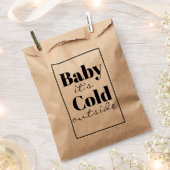 Sachets En Papier Bébé Il Fait Froid Dehors (Coupé)