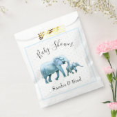 Sachets En Papier Bébé mignon garçon bleu Eléphants Baby shower (Scellé)